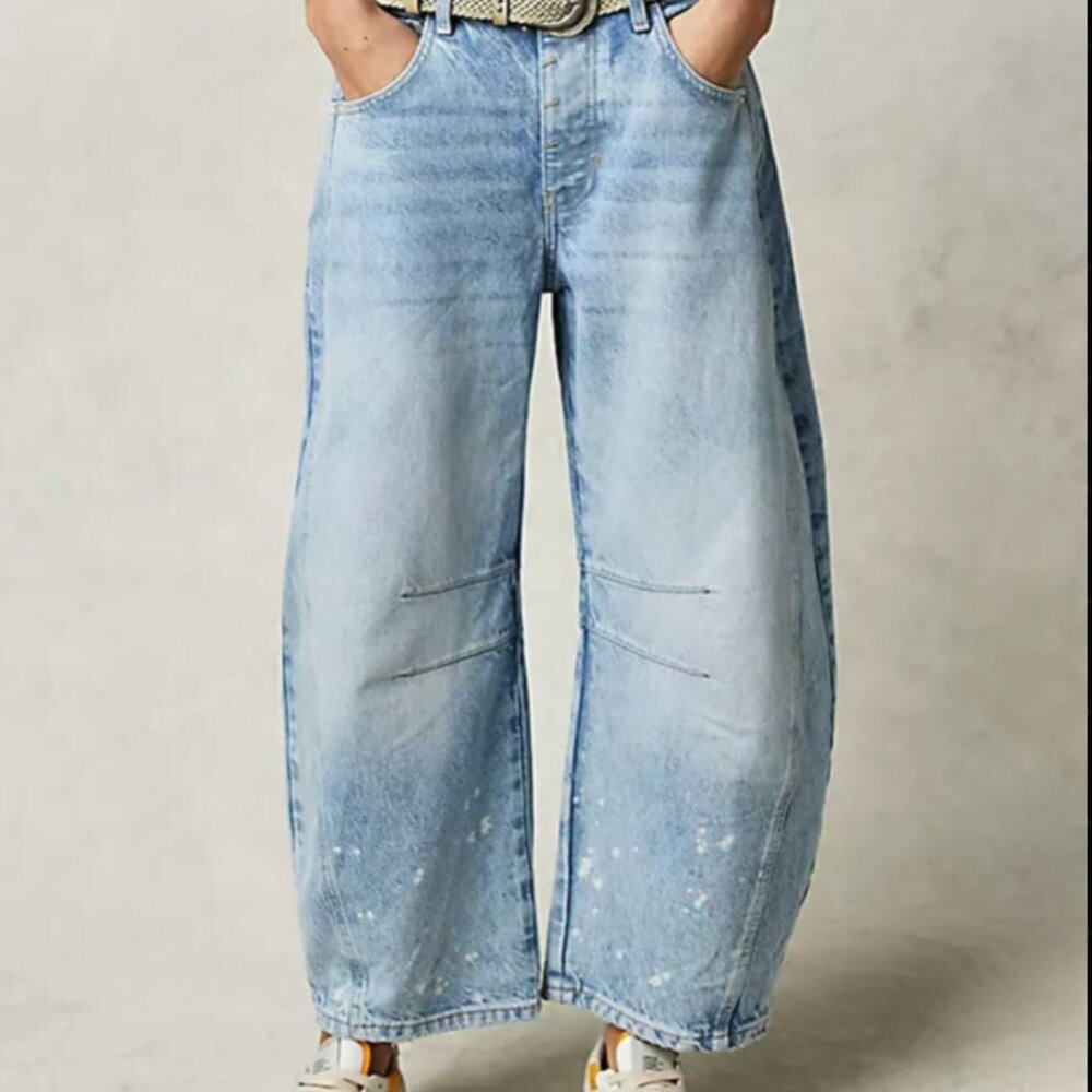 Barrel Leg Jeans by sweetkama